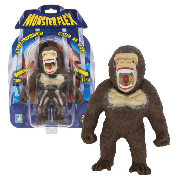 

Фигурка 1toy Т18100-4 Monster Flex Орангутан 15см,тянущаяся