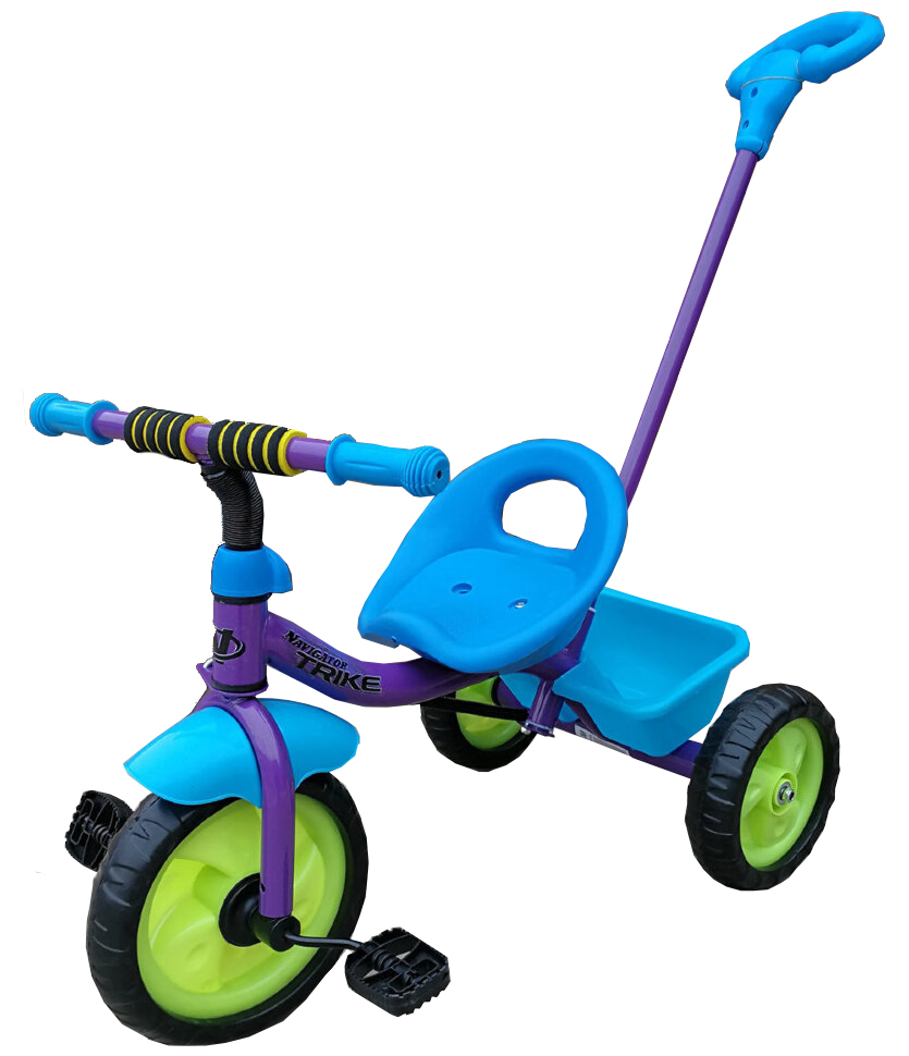 фото Велосипед трехколесный navigator т17467 trike 9''/8'', ручка