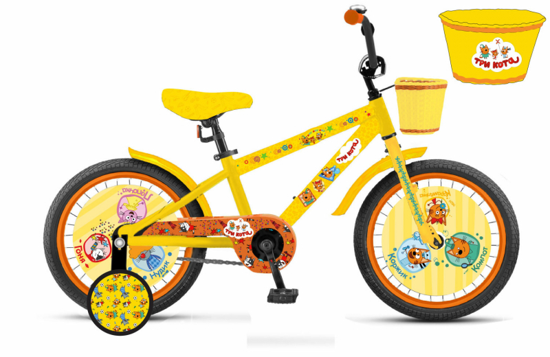 фото Велосипед 1 toy вн14202 три кота 14'' 1toy