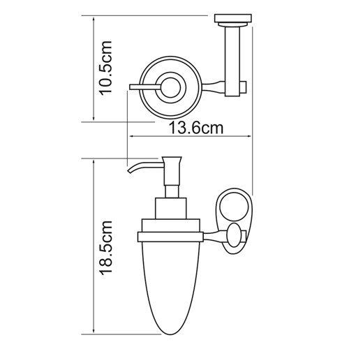 Дозатор для жидкого мыла WasserKRAFT Main K-9299 6600₽