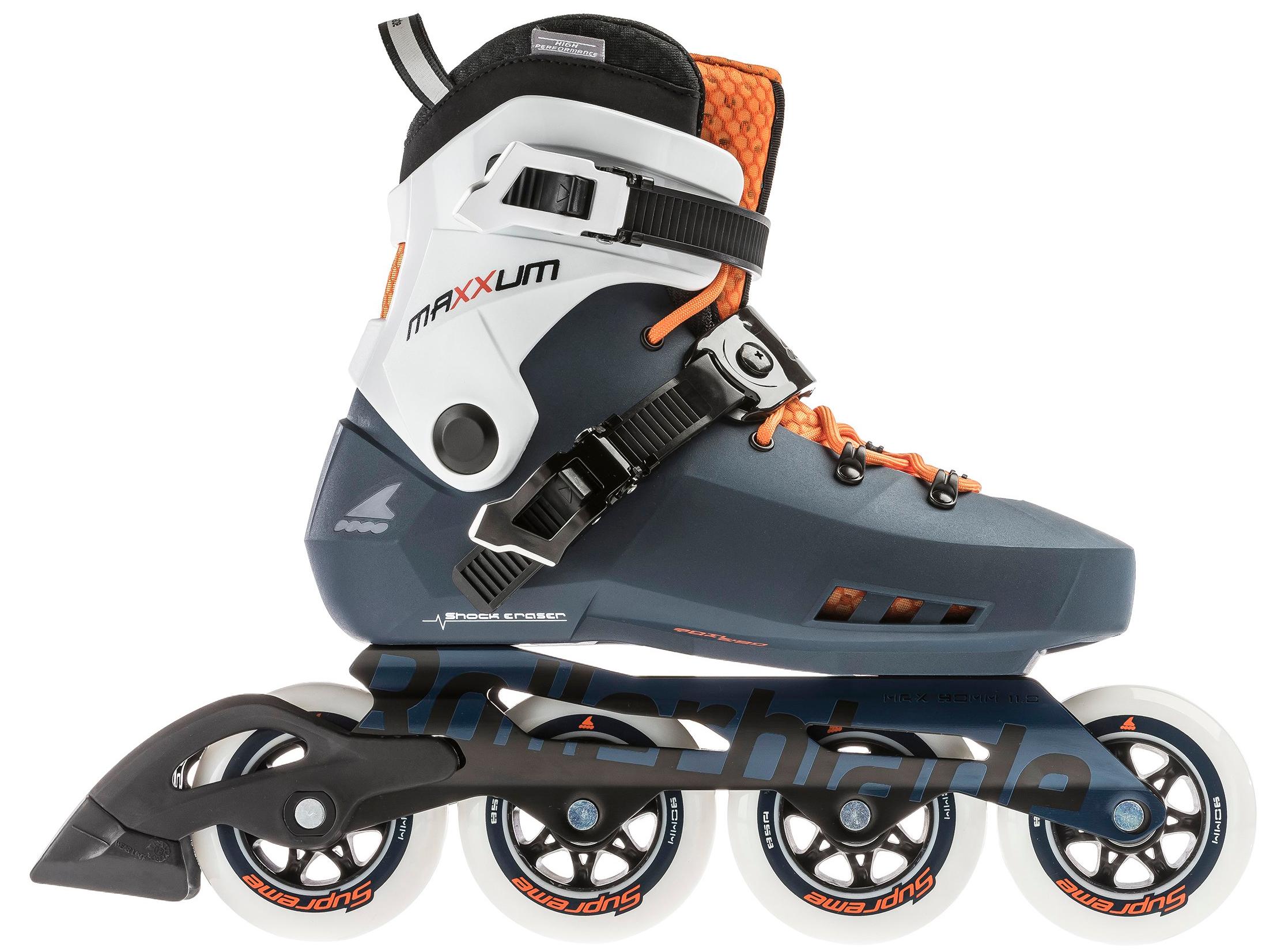 Роликовые коньки Rollerblade Maxxum Edge 90 orange/sapphire 42.5 EU