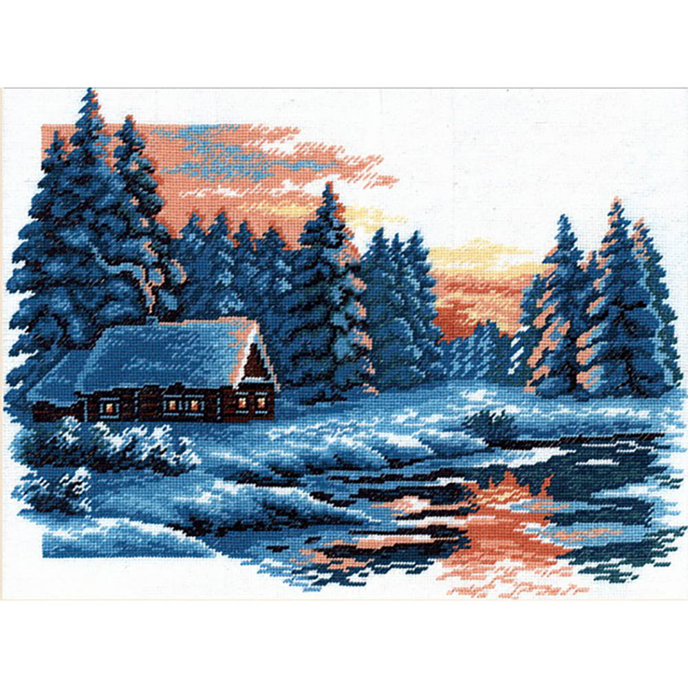 фото Набор для вышивания 'рс-студия' 'зимний пейзаж', 27*36 см с430н рс студия