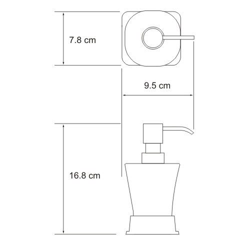 фото Дозатор для мыла wasserkraft amper k-5499black