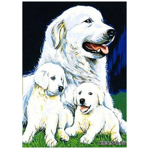 

Канва с рисунком MARGOT 'Семья' 40*50 см MRC1531-247