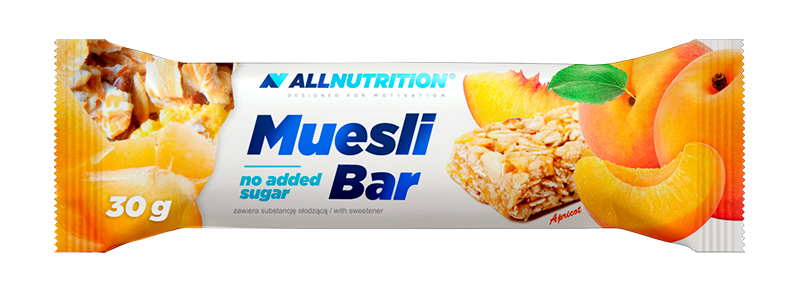 

ALLNUTRITION Батончики-мюсли ALLNUTRITION Muesli Bar 30 г, 28 шт, вкус: абрикос