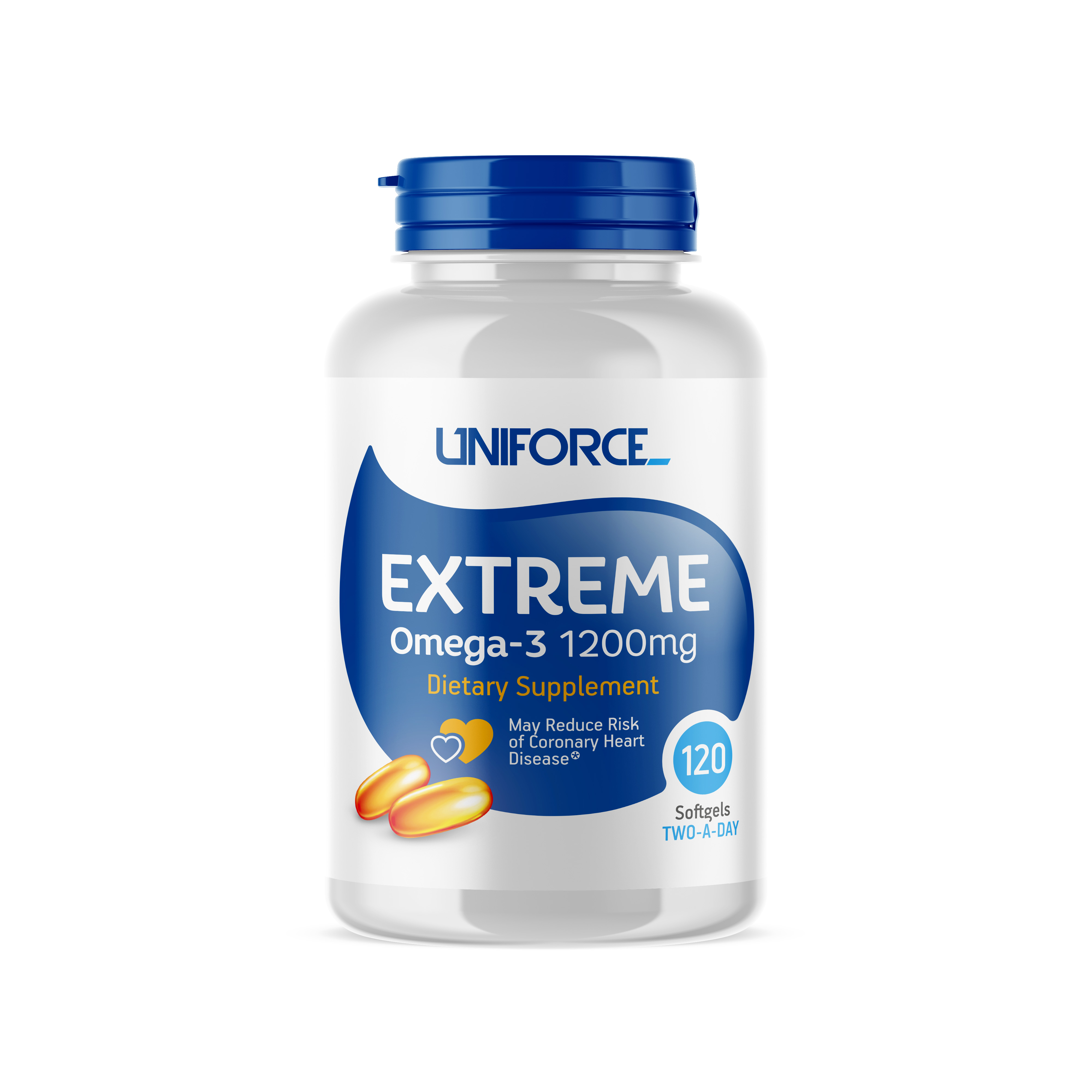 Uniforce Extreme Omega-3 1200 мг, 120 капс, вкус: нейтральный