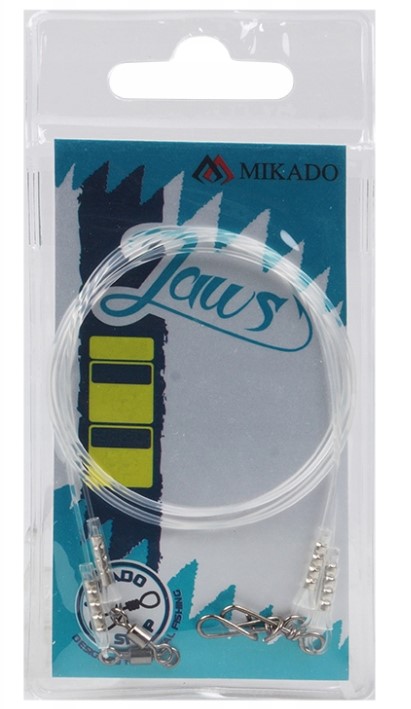 

Рыболовный поводок Mikado 45 см, 23 кг, флюрокарбон, 2 шт., Белый