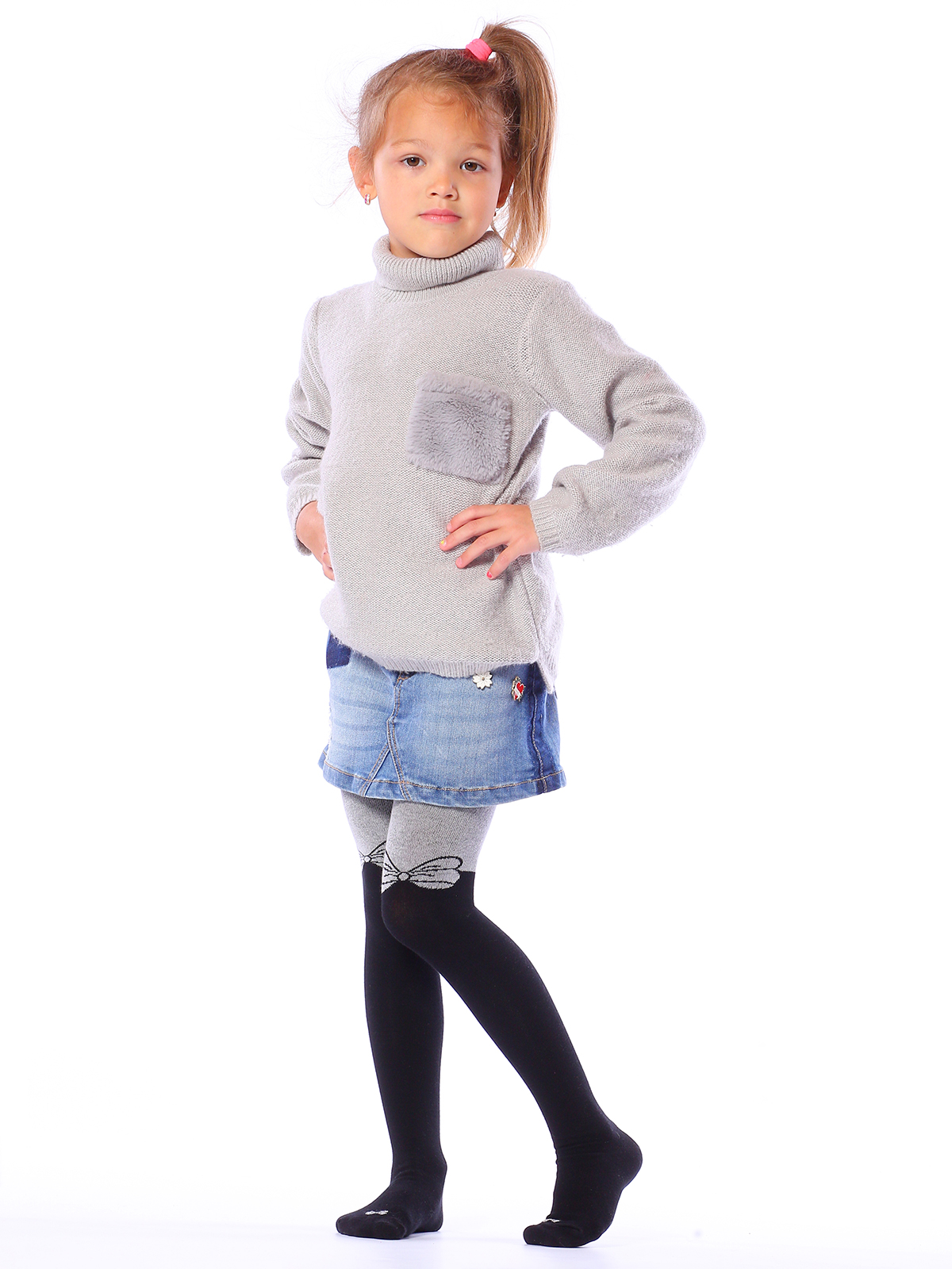 

Колготки детские Giulia, цв. серый р.104, D030KIDS