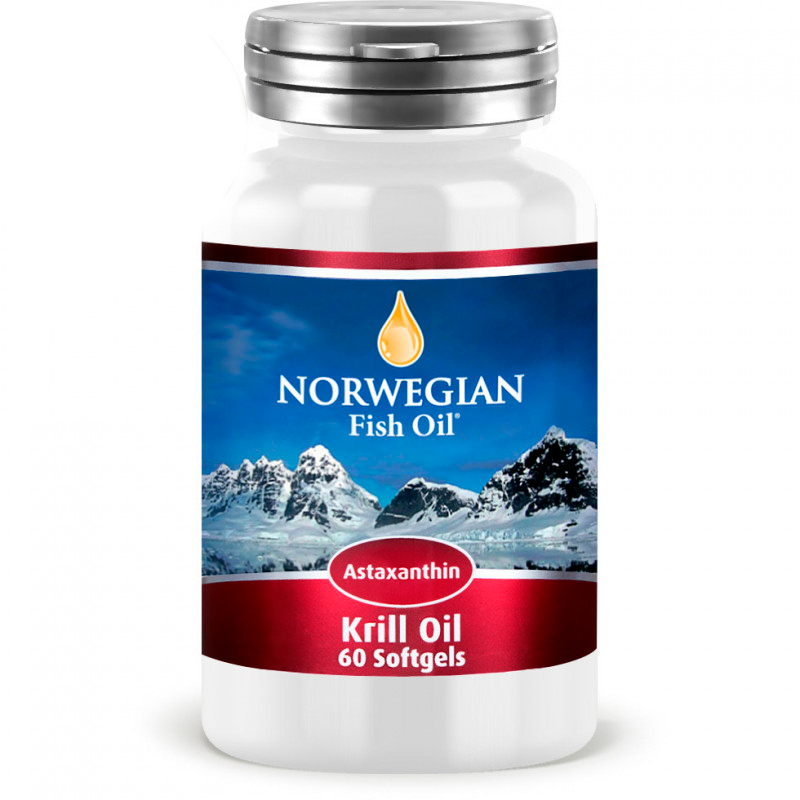 Купить NORWEGIAN Fish Oil Омега-3 Масло криля NORWEGIAN Fish Oil Krill Oil Astaxanthin, 60 капс