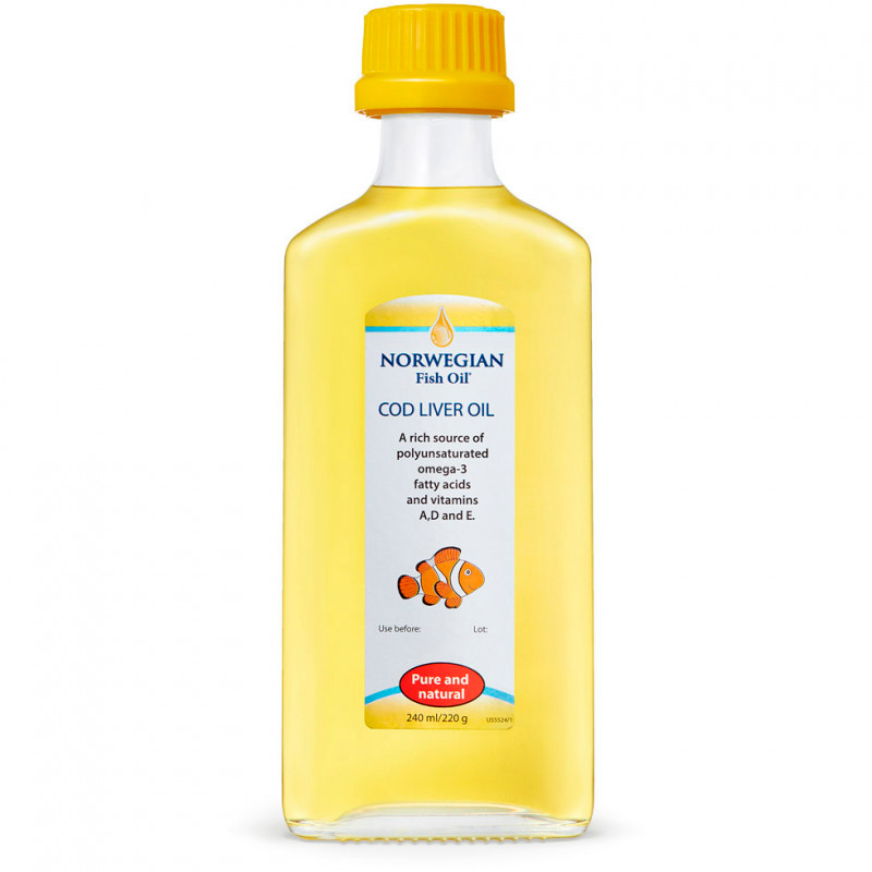 фото Norwegian fish oil жир печени трески norwegian fish oil omega-3 cod liver oil, 240 мл