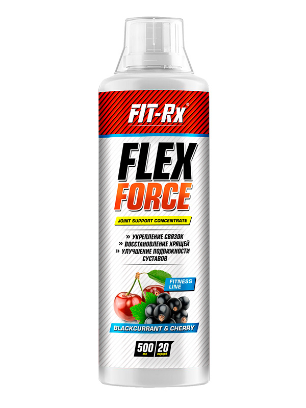 фото Fit-rx flex force, 500 мл, вкус: чёрная смородина-вишня