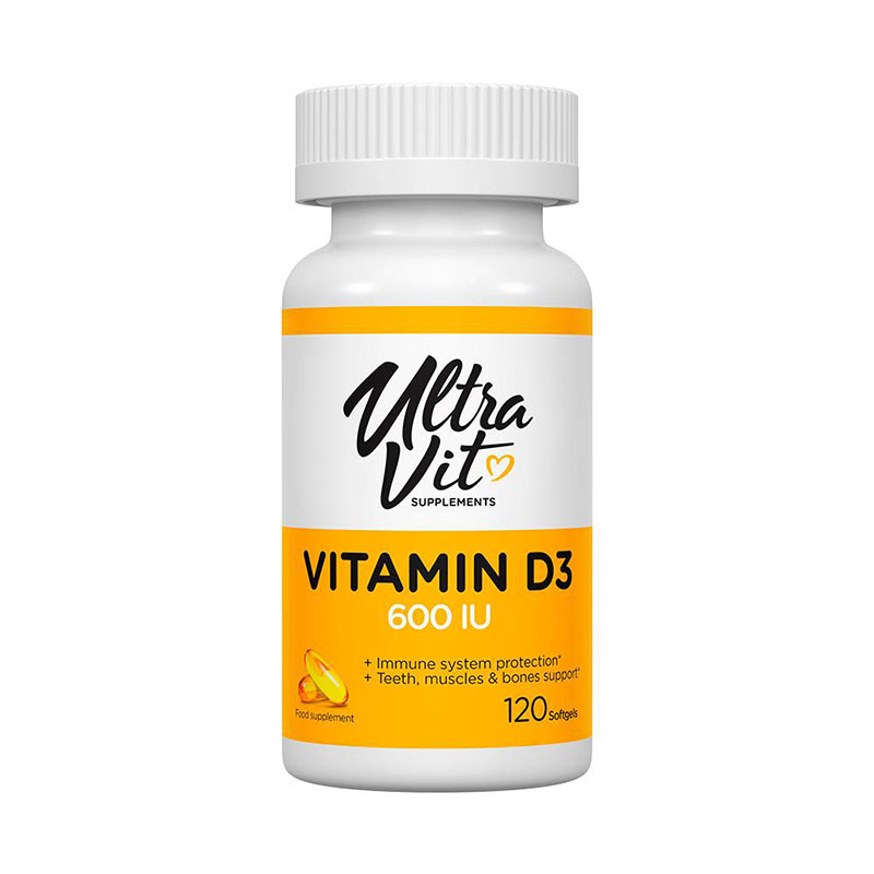 Витамины UltraVit VPLab Vitamin D3 600 IU капсулы 120 шт.