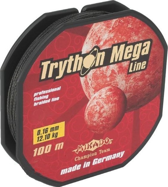 

Леска плетеная Mikado Trython 0,4 мм, 100 м, 34,2 кг, black, Черный, Trython