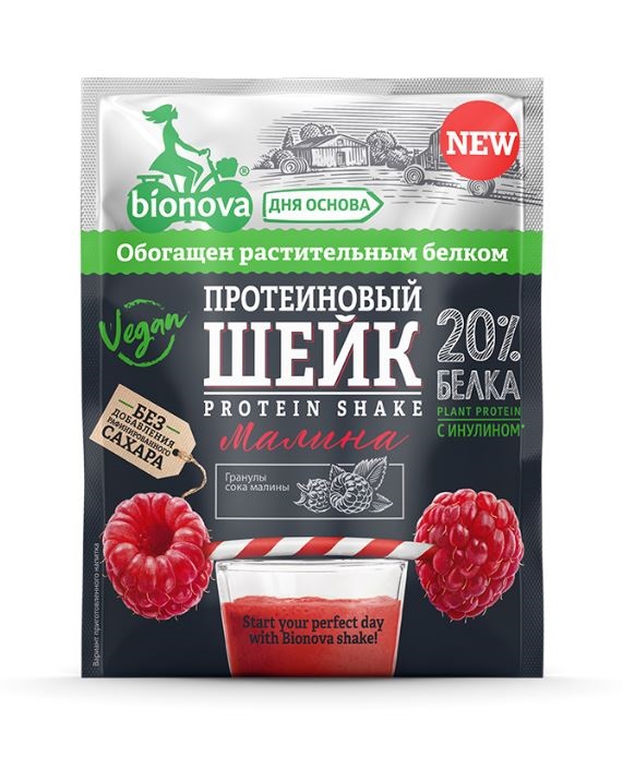 

Протеин Bionova Shake, 25 г, raspberry, Shake