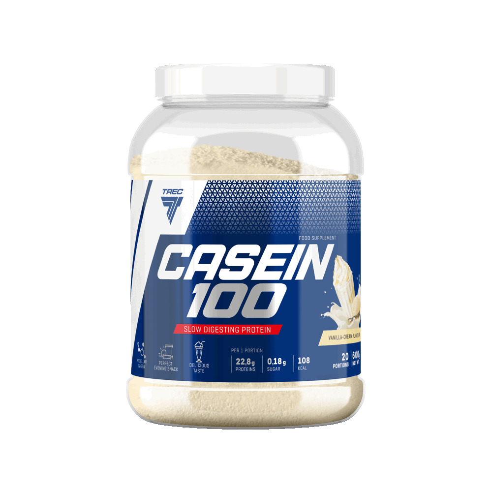 фото Протеин trec nutrition casein 100, 1800 г, creamy vanilla