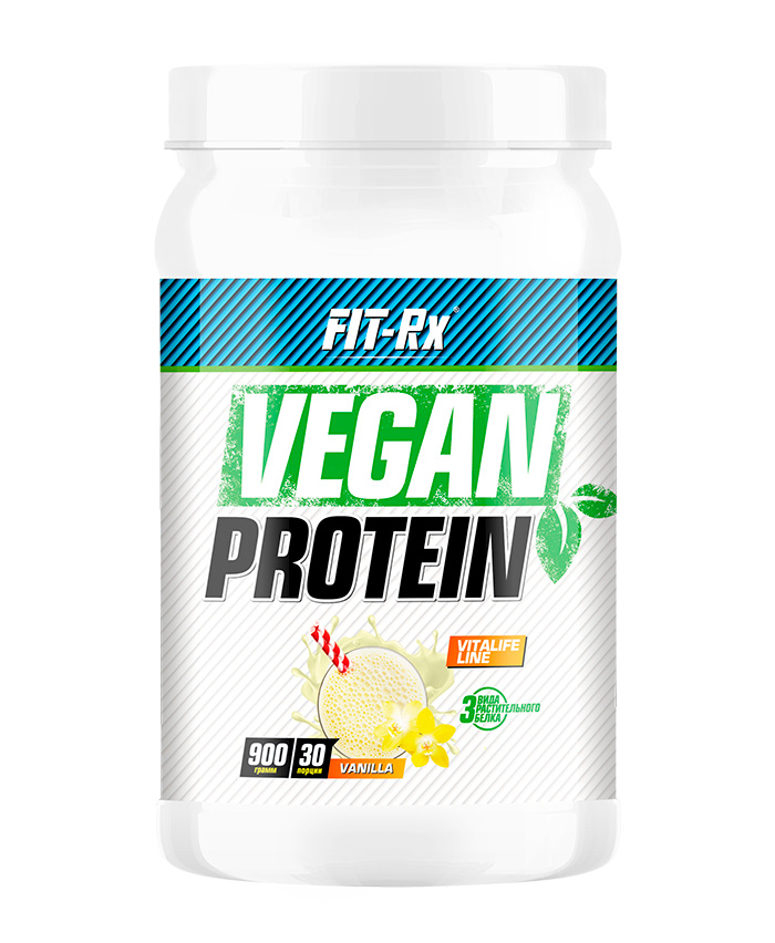 фото Протеин fit-rx vegan protein, 900 г, vanilla