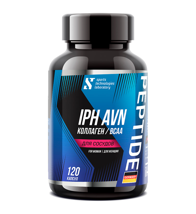 фото Iph avn bcaa collagen sport's technologies laboratory, 120 капсул