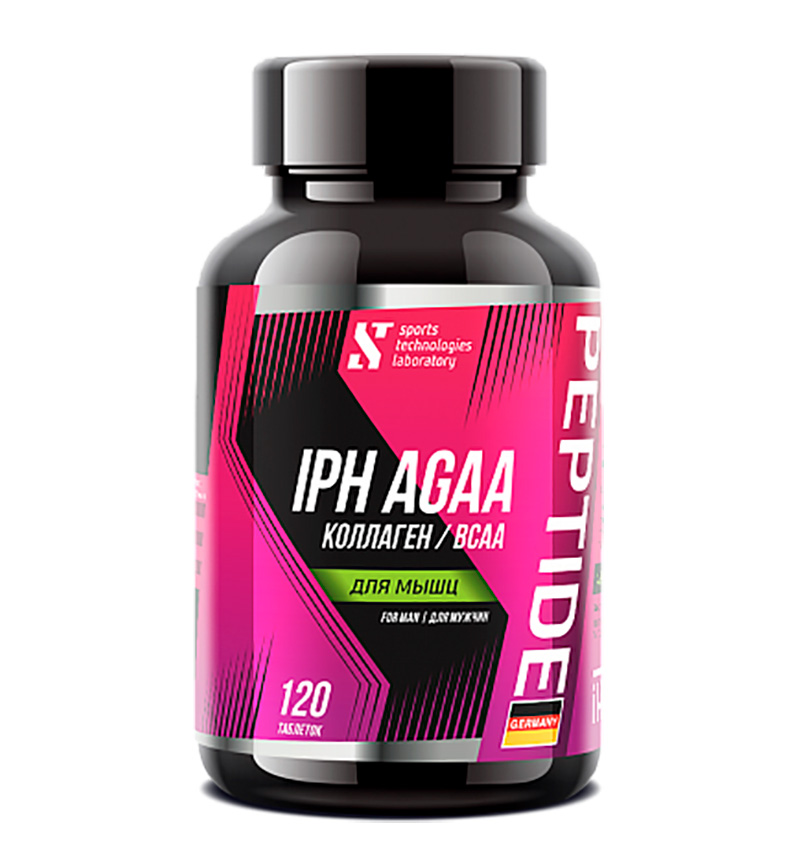 фото Iph agaa bcaa collagen sport's technologies laboratory, 120 таблеток