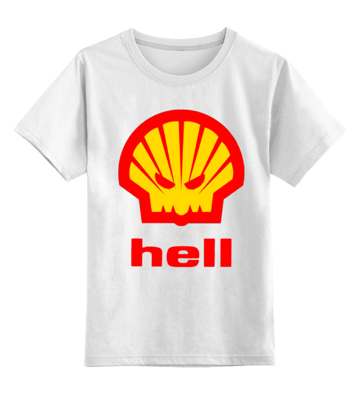 

Детская футболка классическая унисекс Printio Hell (ад), Белый, 0000000722627