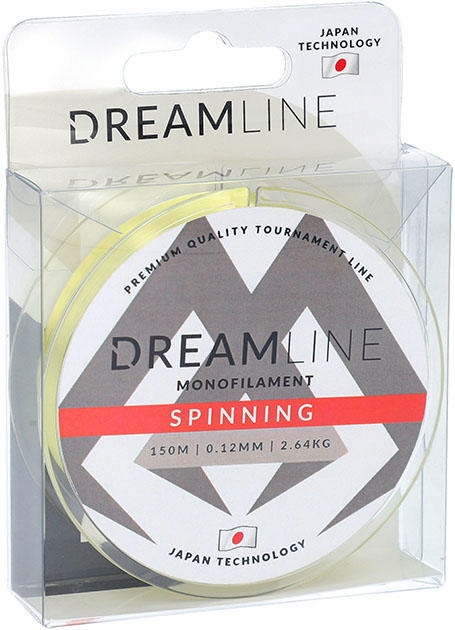 Леска монофильная Mikado Dreamline Spinning 0,16 мм, 150 м, 3,93 кг, yellow