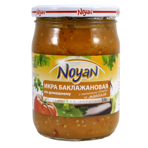 

Икра баклажановая Noyan По-домашнему с запеченными на мангале овощами 530 г