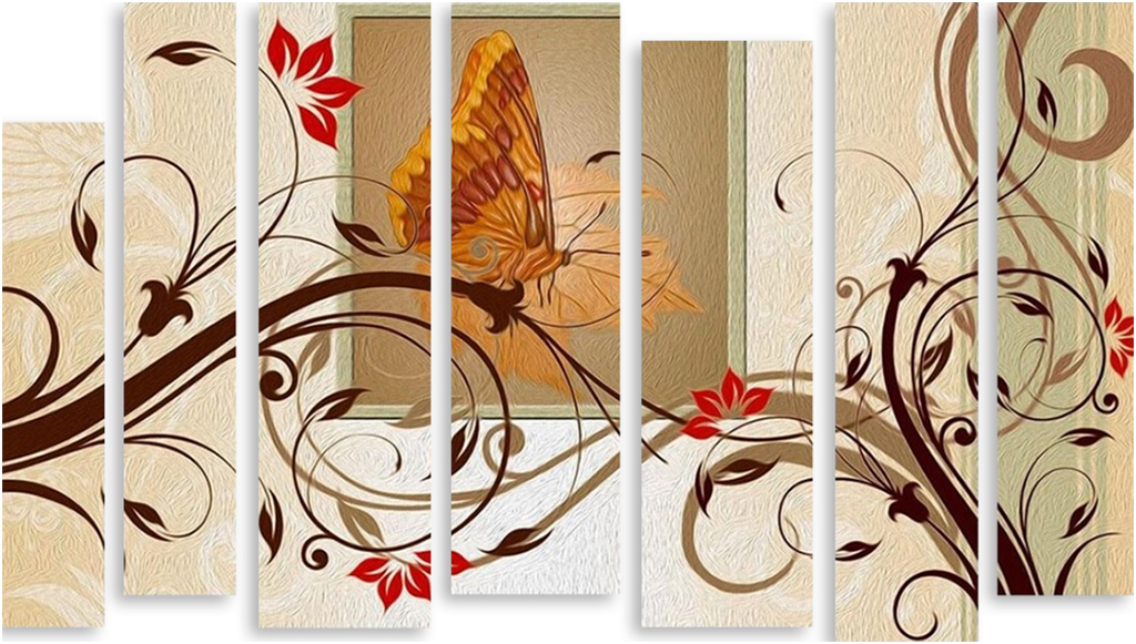 

Картина модульная на холсте Модулка Бабочка 90x60 см, 3741090