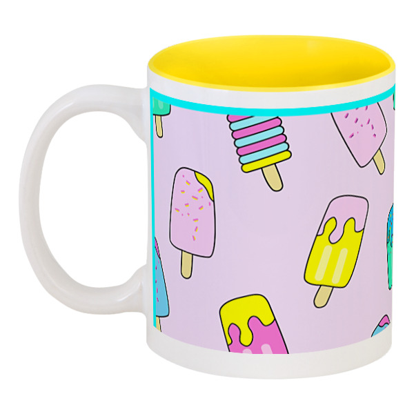 

Кружка Printio цветная внутри Кружка "мороженка"
