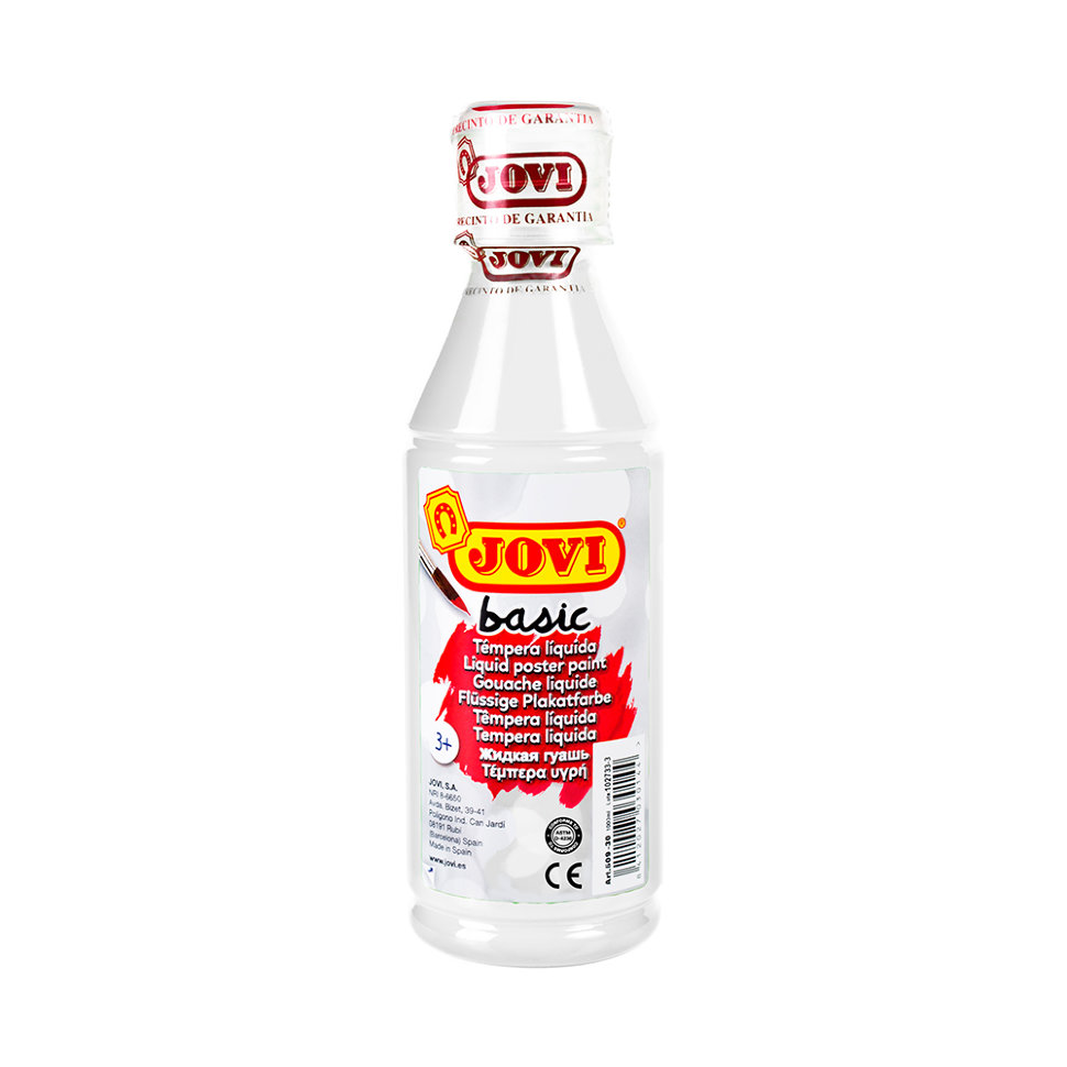 

Гуашь школьная JOVI Basic белая 250мл Art. 513 01, Белый