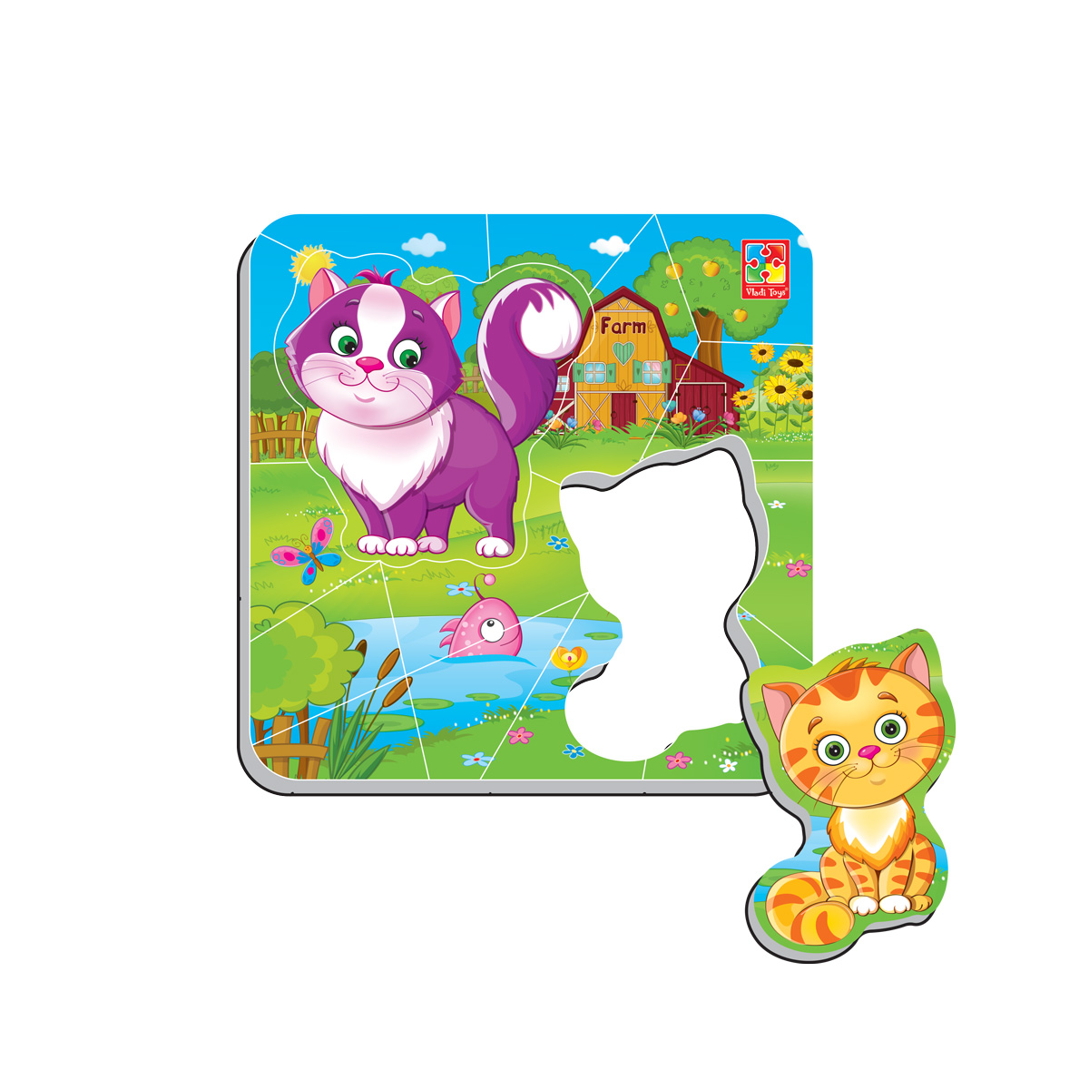 

Пазл Vladi Toys 17 деталей