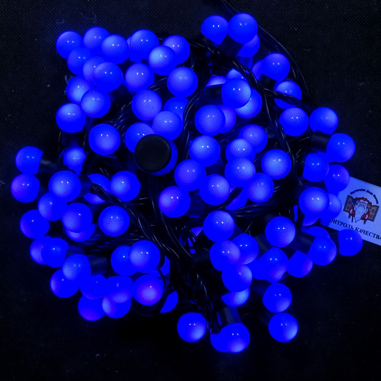 фото Электрическая гирлянда мастерская деда мороза b-ball-10m-100pc-6w-ip65-2 10 м синий