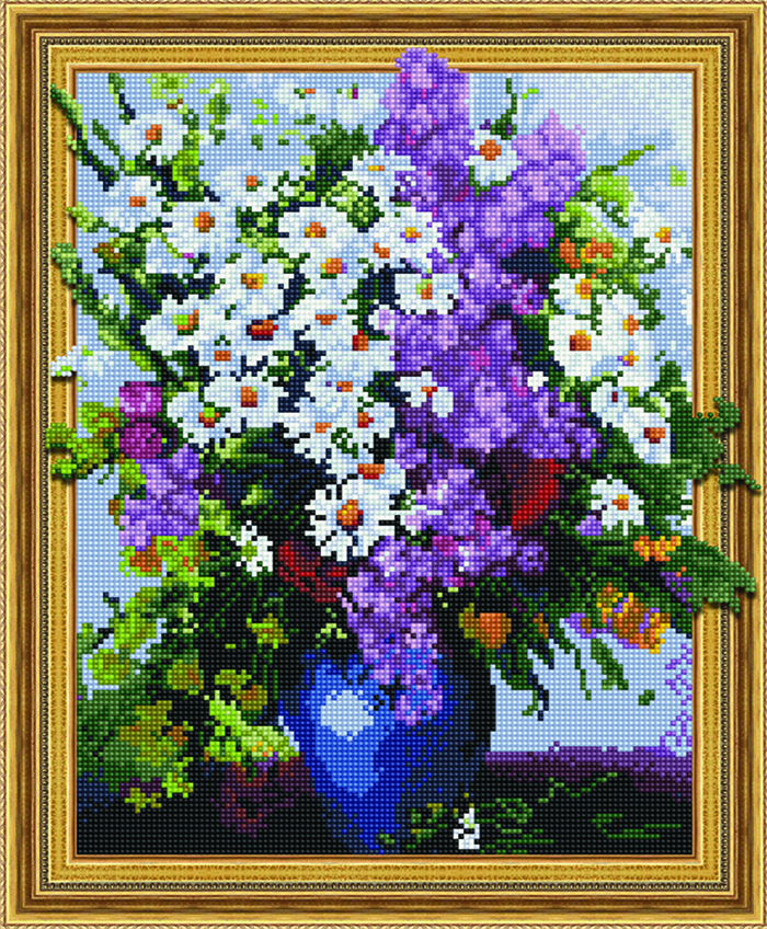 

Алмазная картина на подрамнике Paintboy Ромашковое настроение 40х50 TSGJ1120