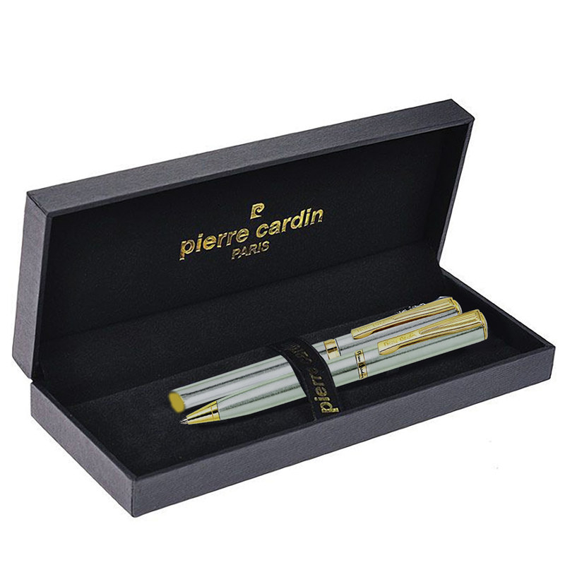 

Набор подарочный Pierre Cardin Pen and Pen Silver ручка шариковая + роллер PC0917BP/RP, Серебристый