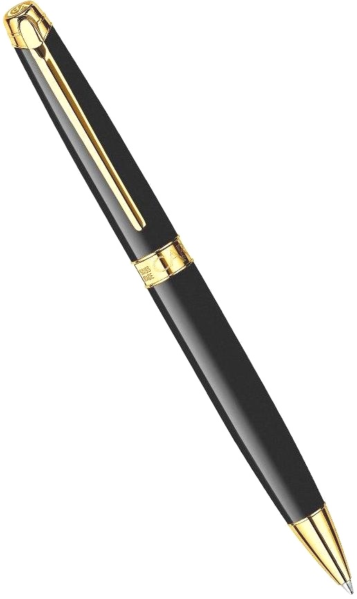 фото Шариковая ручка carandache leman ebony black lacquer gp f caran d’ache