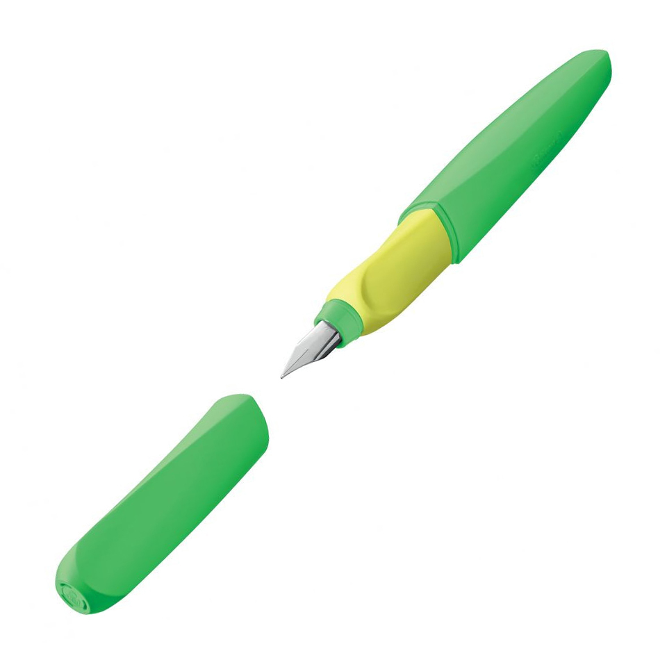 фото Pelikan office twist - green neon, перьевая ручка, m
