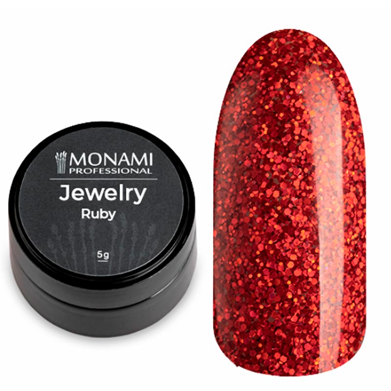 фото Гель-лак monami professional для ногтей jewelry ruby 12 мл