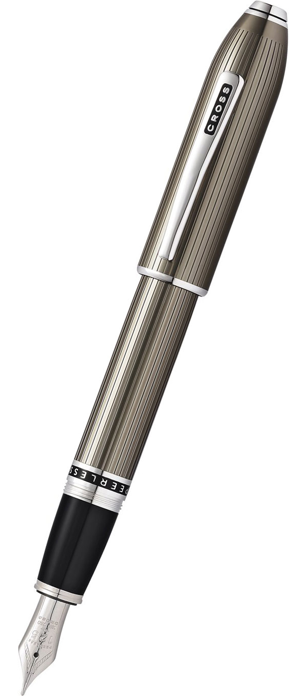 

Cross Peerless Translucent Titanium - Grey Engraved Lacquer, перьевая ручка, М