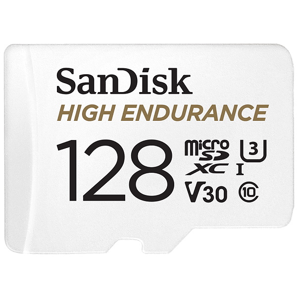 фото Карта памяти sandisk microsdxc class 10 uhs-i u3 v30 high endurance video monitoring card