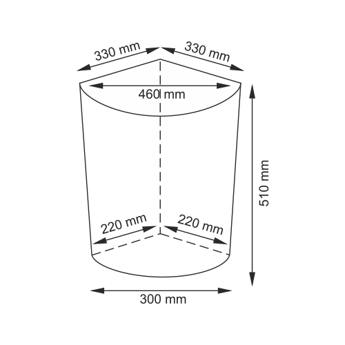 фото Плетеная корзина для белья с крышкой, wasserkraft salm wb-270-m