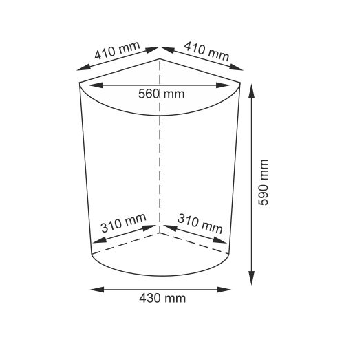 фото Плетеная корзина для белья с крышкой, wasserkraft salm wb-270-l