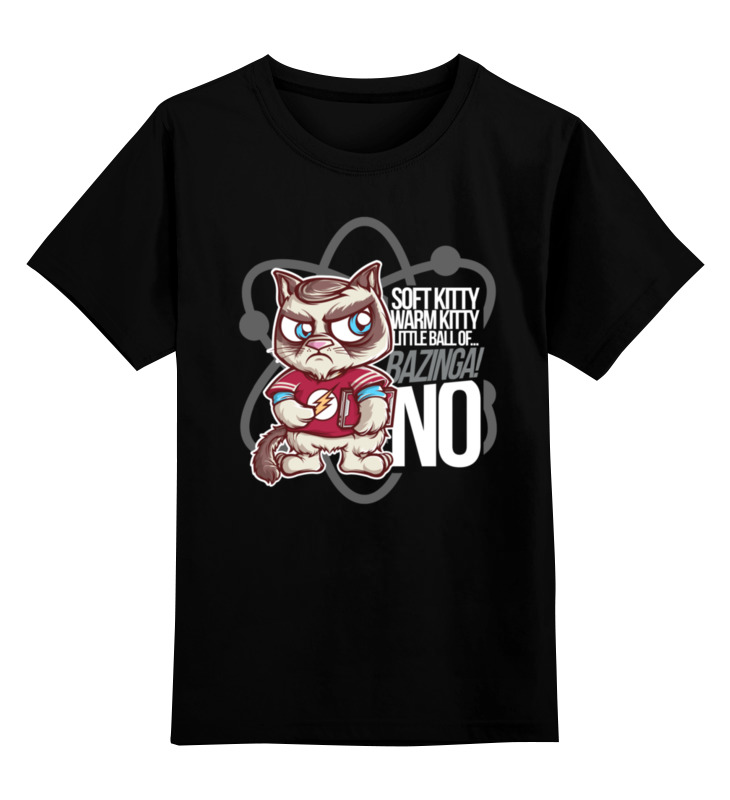 Детская футболка Printio Bazinga! цв.черный р.164, 0000000721444
