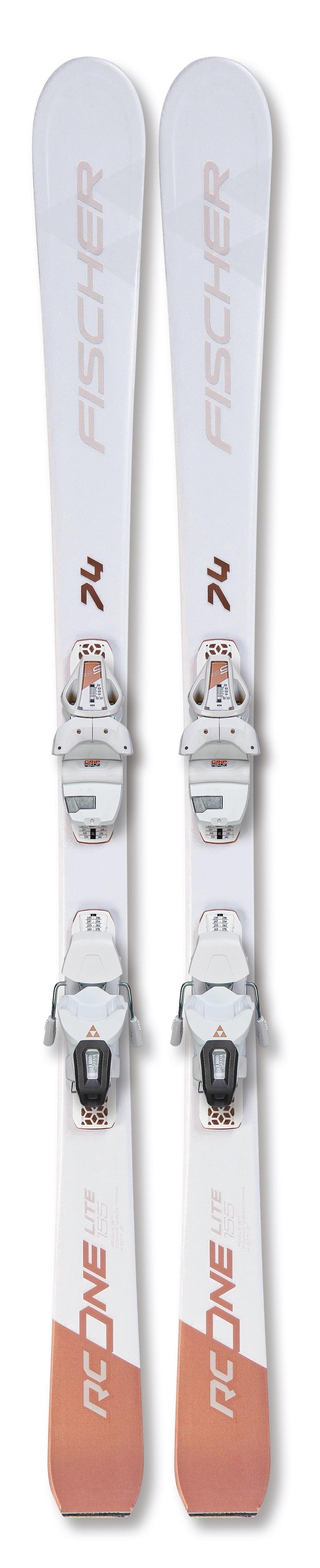фото Горные лыжи fischer rc one lite 74 ws slr + rs9 slr 2021, white, 155 см