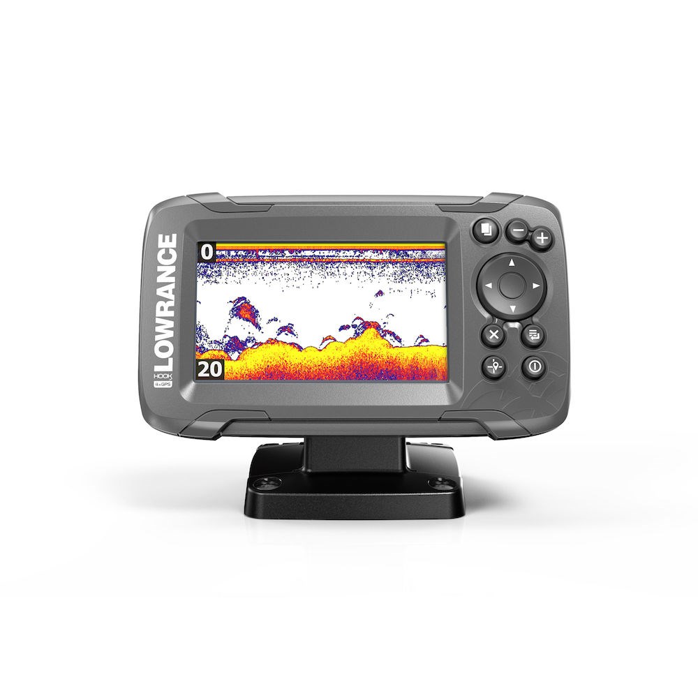 фото Эхолот-плоттер lowrance hook2-4x with bullet transducer and gps plotter