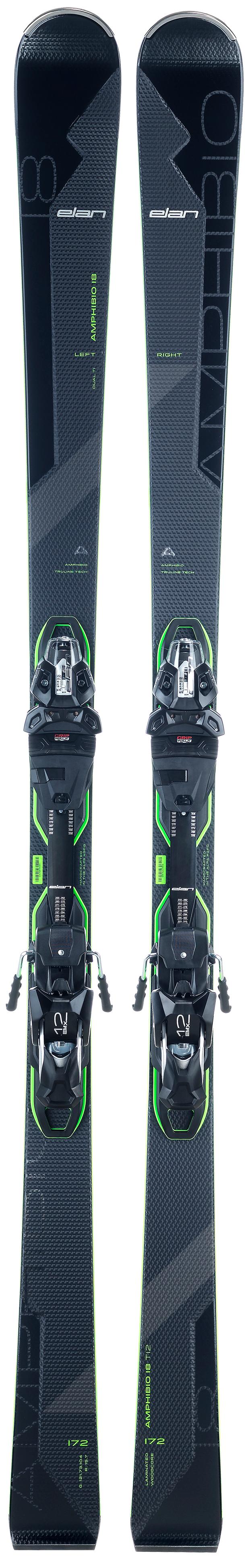 фото Горные лыжи elan amphibio 18ti2 fusionx + emx 12 fusionx 2021, black/silver, 178 см