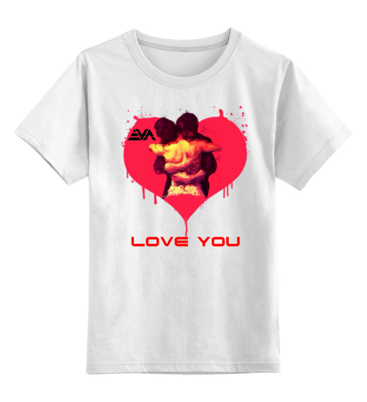 

Детская футболка классическая Printio Love you, р. 164, Белый, 0000000713423