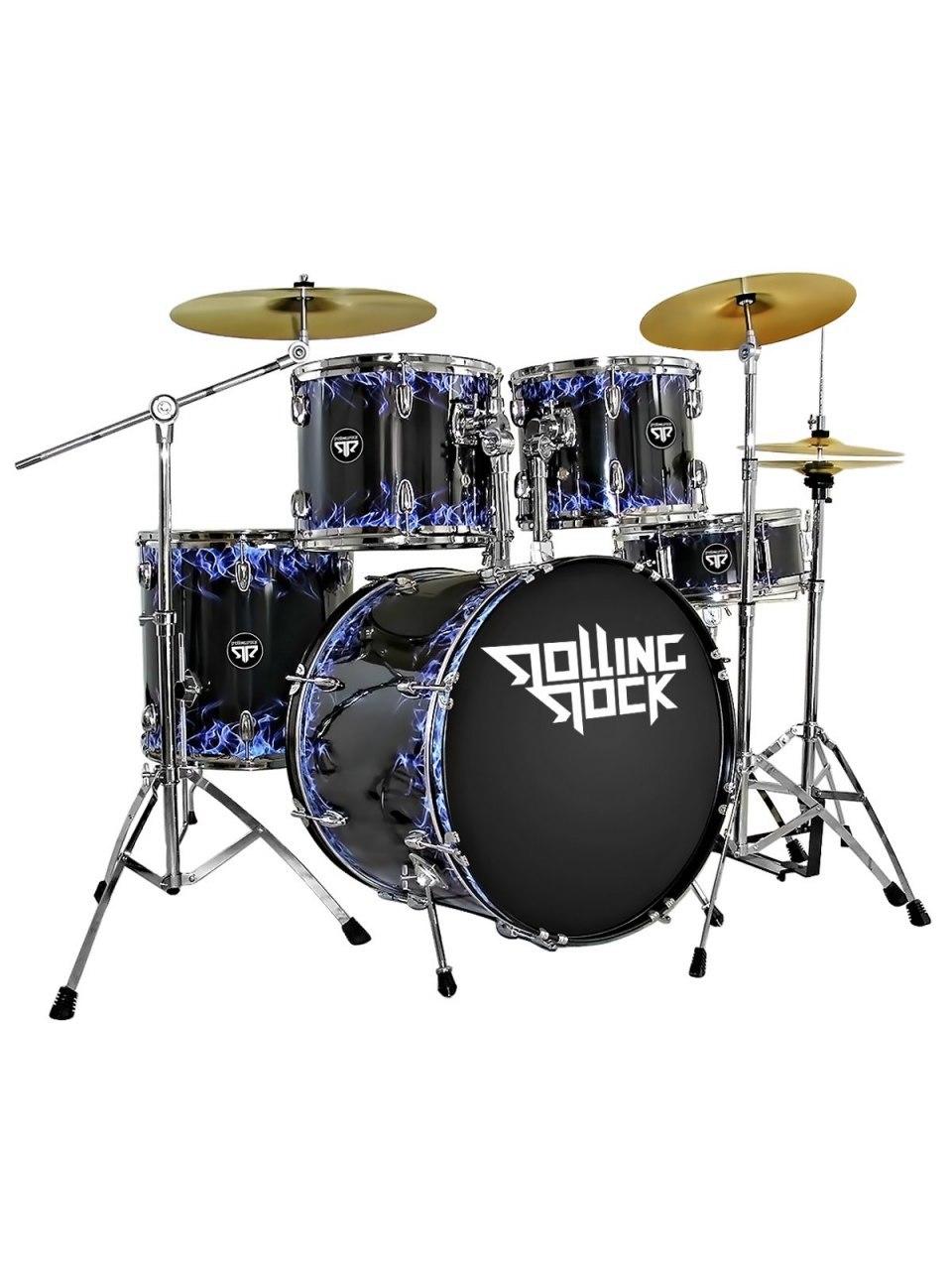 

Ударная установка Rolling Rock Jr-2232c Black Smoke, Черный