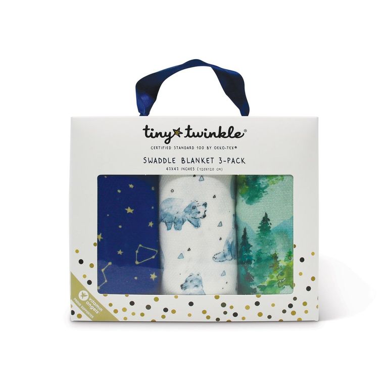 

Комплект пелёнок TinyTwinkle 120x120 3шт FOREST SET