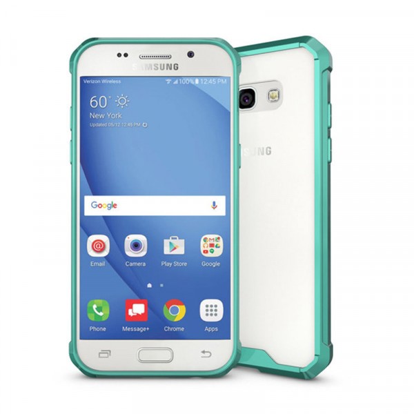 

Противоударный бампер с акриловой вставкой для Samsung A320 Galaxy A3 (2017) (Зеленый)
