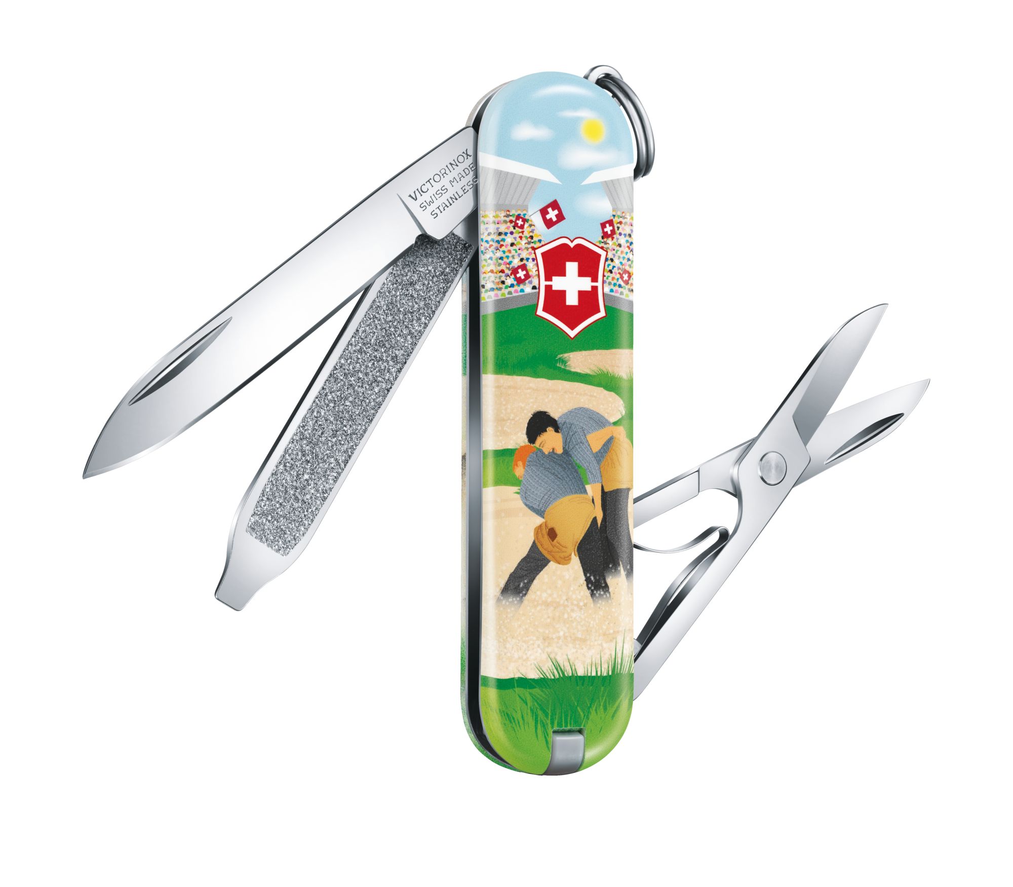 фото Нож брелок victorinox 0.6223.l2009 swiss wrestling