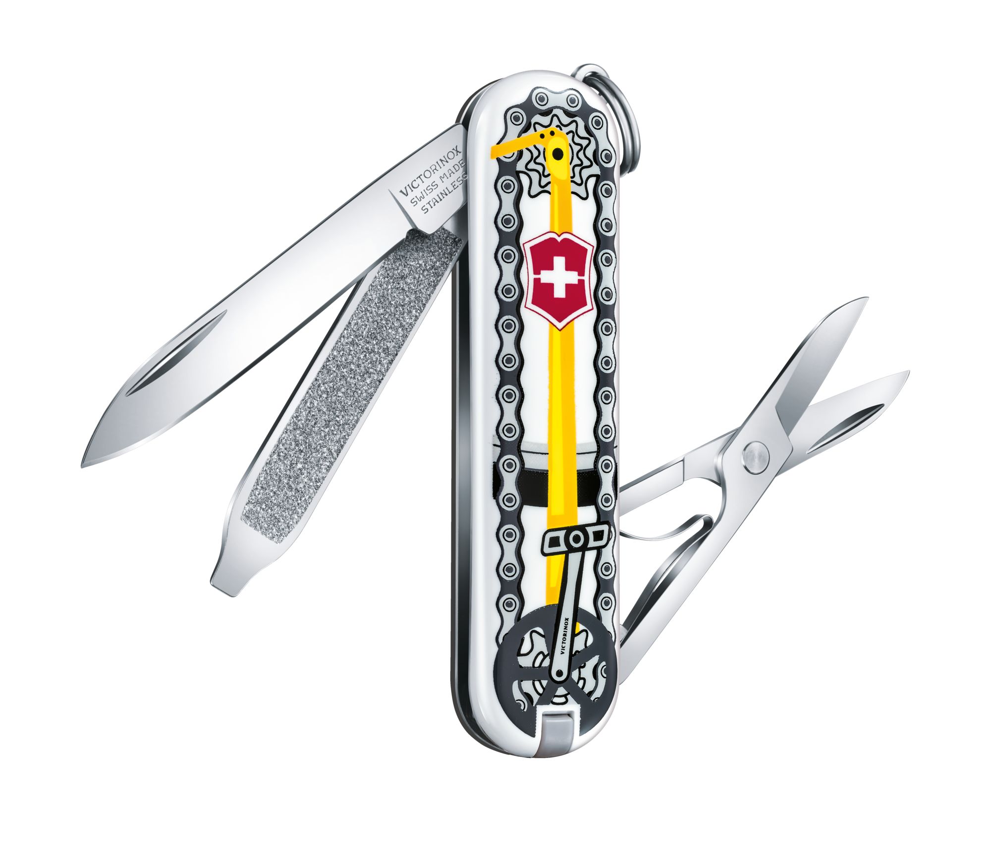 фото Нож брелок victorinox 0.6223.l2001 bike ride - велосипедная прогулка