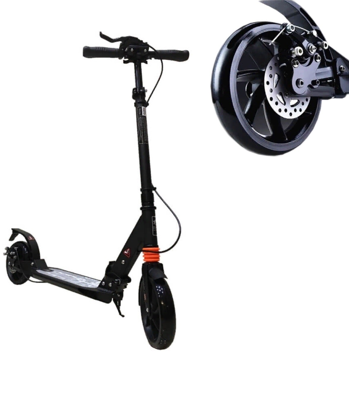 Самокат Urban Scooter Disc Steel Wing черный